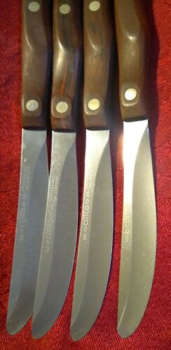 CUTCO Brown Table Steak Knives Set of 4 Classic No. 59 Straight Edge Vintage - Fresh Stock Dated January 2026