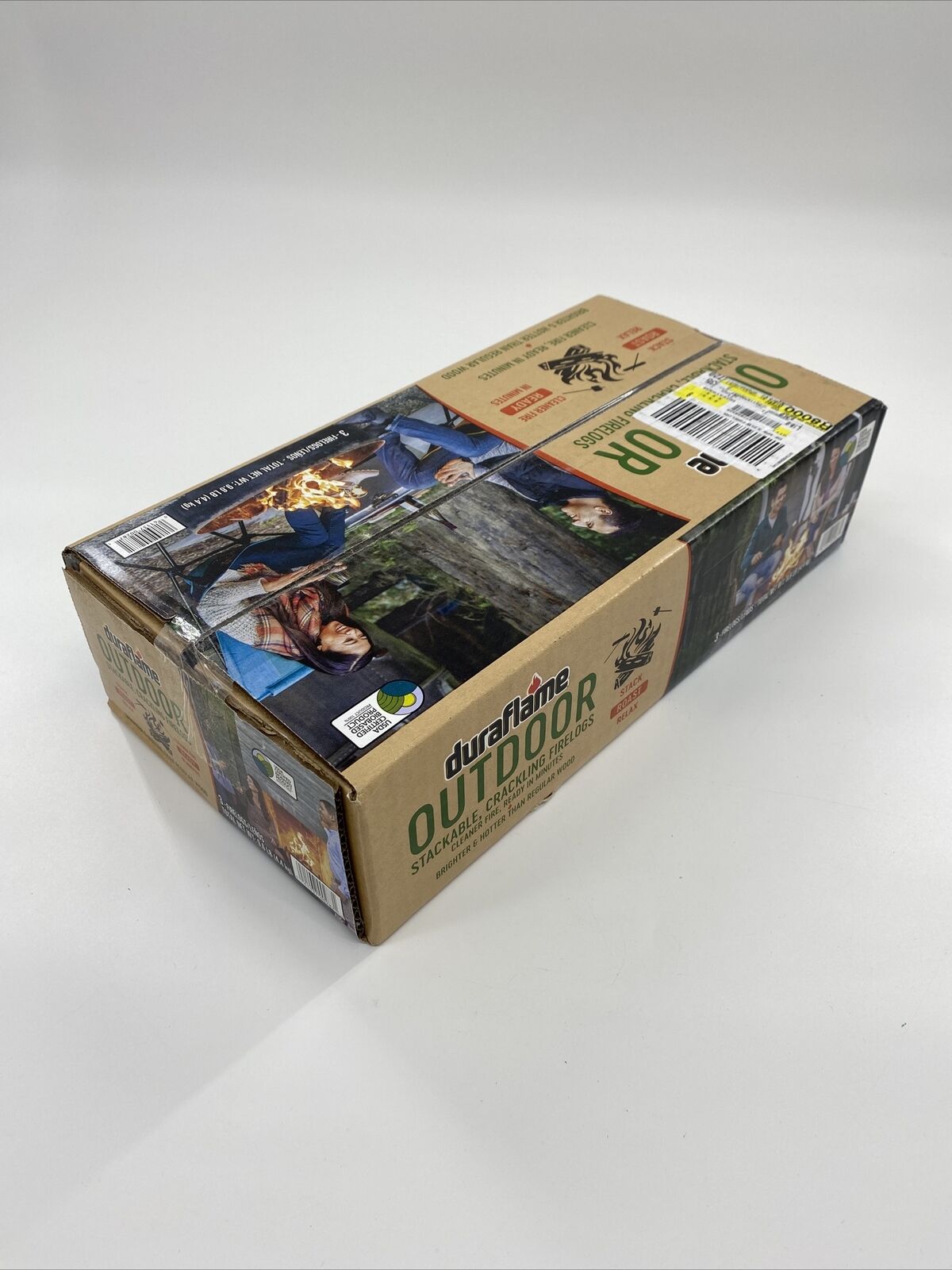 NEW Duraflame Outdoor Stackable Crackling Firelogs 3 Logs Stack Roast Relax - Fresh Stock Dated December 2025
