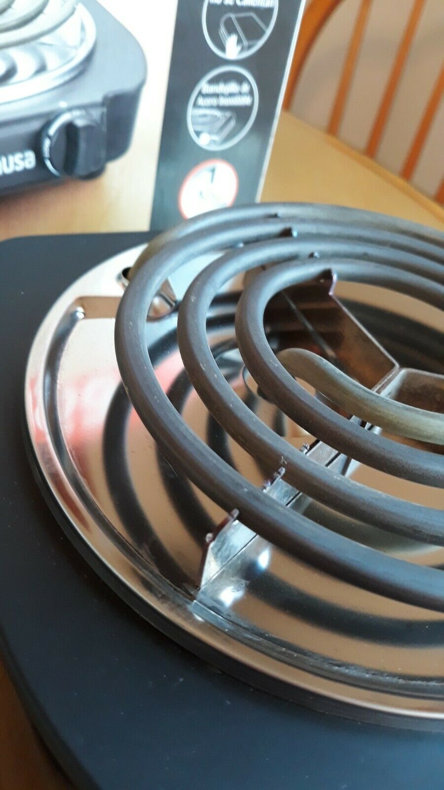 Imusa GAU-80305 1100 Watts Electric Single Burner - Black. TESTED. - Fresh Stock Dated February 2026