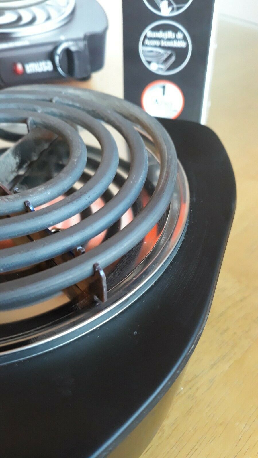 Imusa GAU-80305 1100 Watts Electric Single Burner - Black. TESTED. - Fresh Stock Dated February 2026