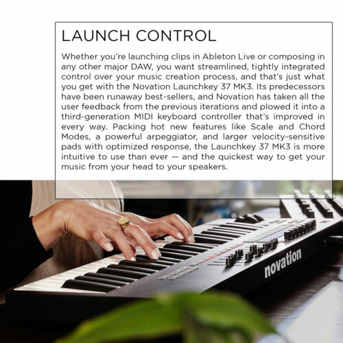 Novation Launchkey 37 MK3 37-Key Midi Keyboard Controller - Fresh Stock Dated December 2025