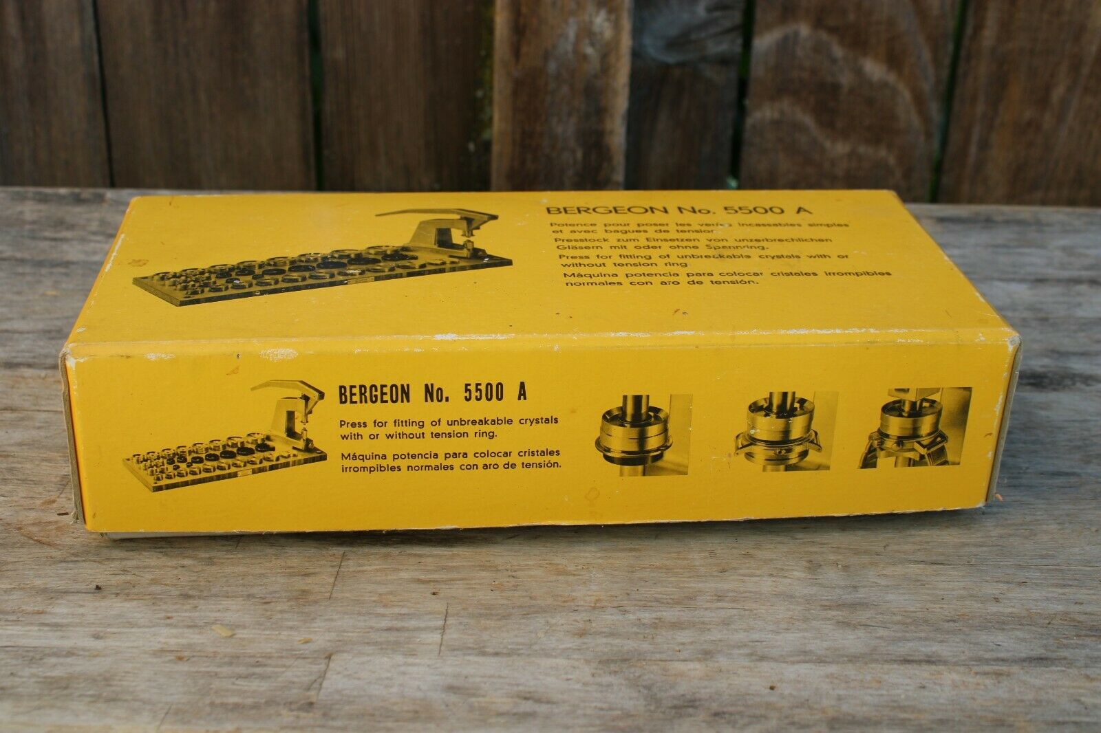 bergeon no. 5500 A watch crystal machine - Fresh Stock Dated December 2025