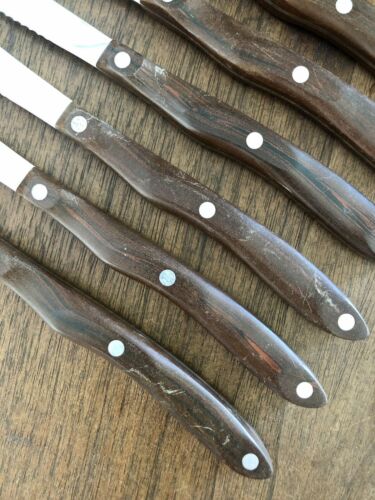 Set of 8 Vintage Cutco Serrated Steak Knives #1059. - Fresh Stock Dated January 2026