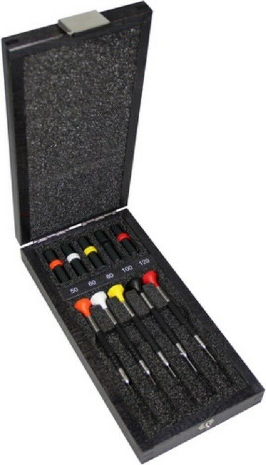 Bergeon Watchmakers Ergonomic Screwdrivers Set of 5 with Replacement Blades - Fresh Stock Dated December 2025