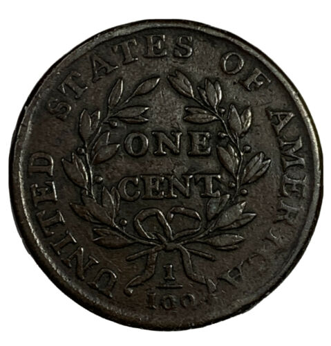 1798 Draped Bust Large Cent (2nd Hair Style) - VF - Fresh Stock Dated December 2025