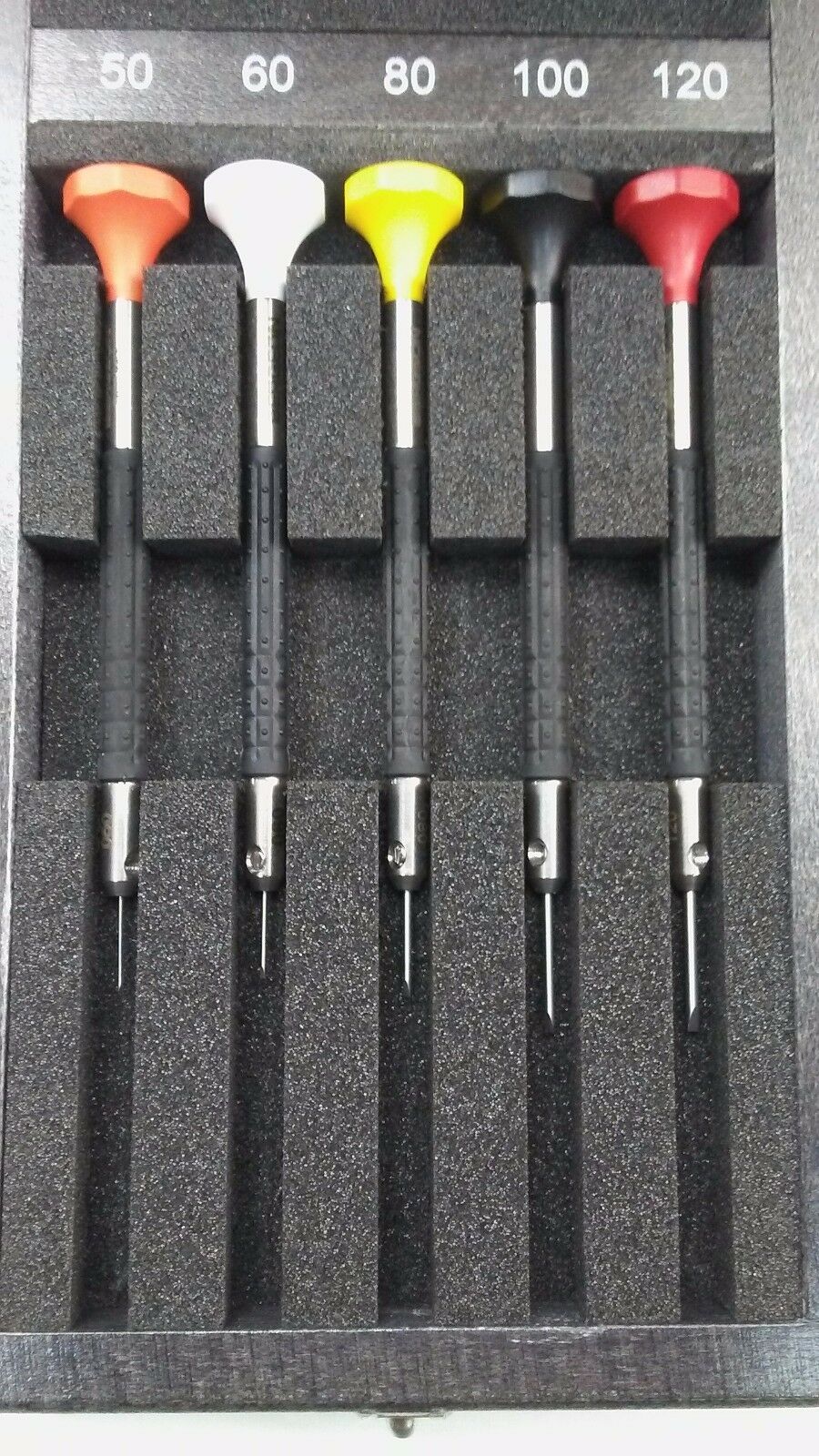 Bergeon Watchmakers Ergonomic Screwdrivers Set of 5 with Replacement Blades - Fresh Stock Dated December 2025