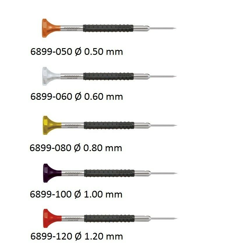 Bergeon Watchmakers Ergonomic Screwdrivers Set of 5 with Replacement Blades - Fresh Stock Dated December 2025