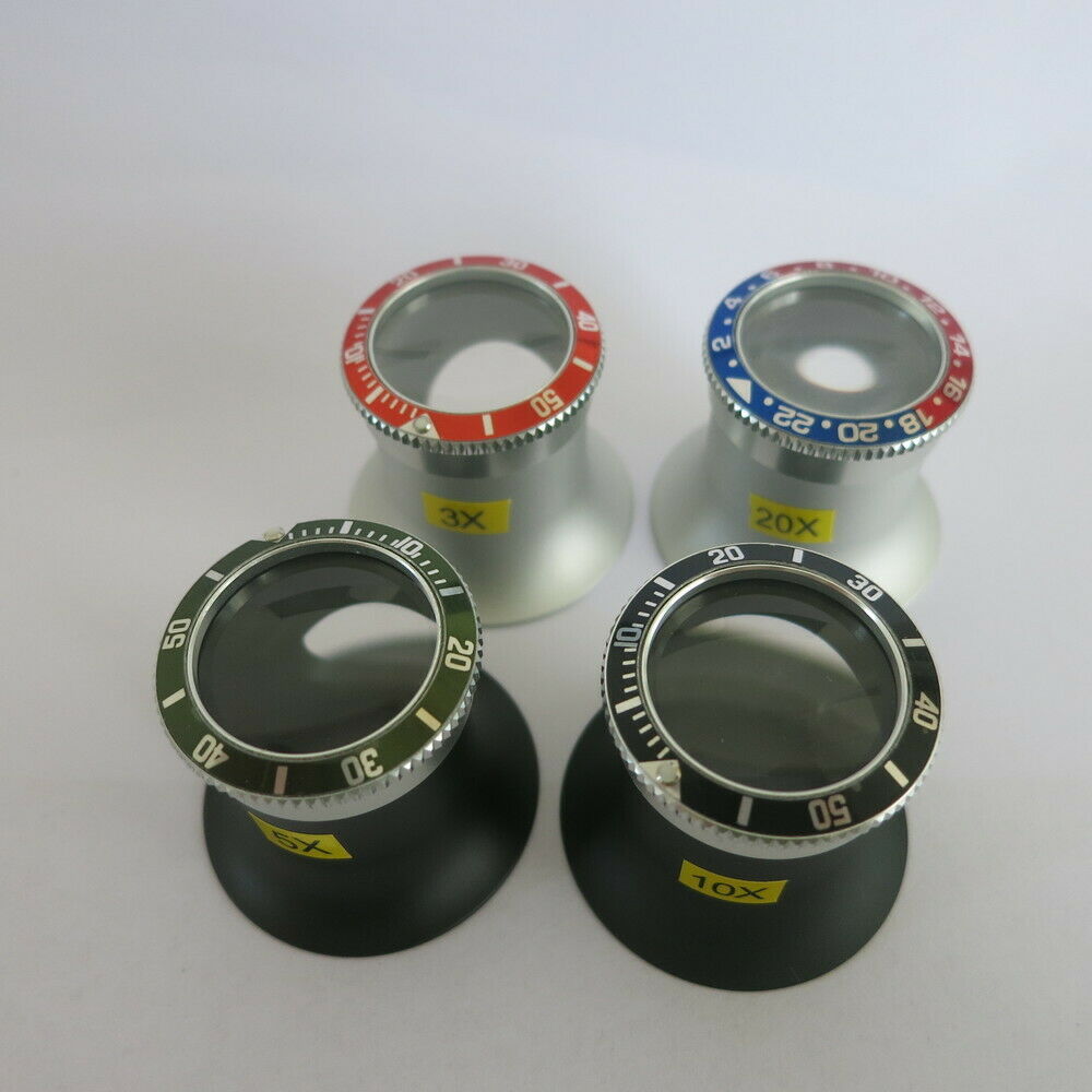 Jeweler Tool 3X 5X 10X 20X Magnifier Eye Loupe with Glass Len for Watch Repair - Fresh Stock Dated December 2025