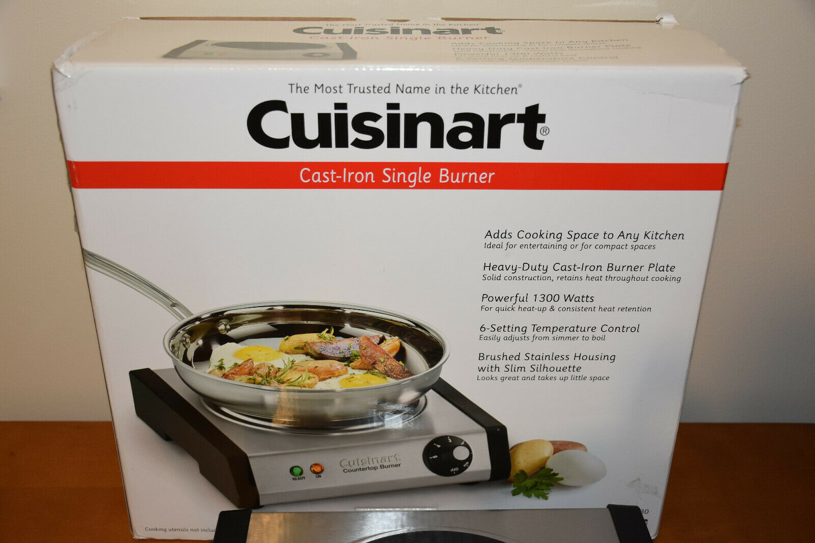 Cuisinart Single Cast Iron Electric Burner CB-30 Hot Plate Pre owned Tested! - Fresh Stock Dated February 2026