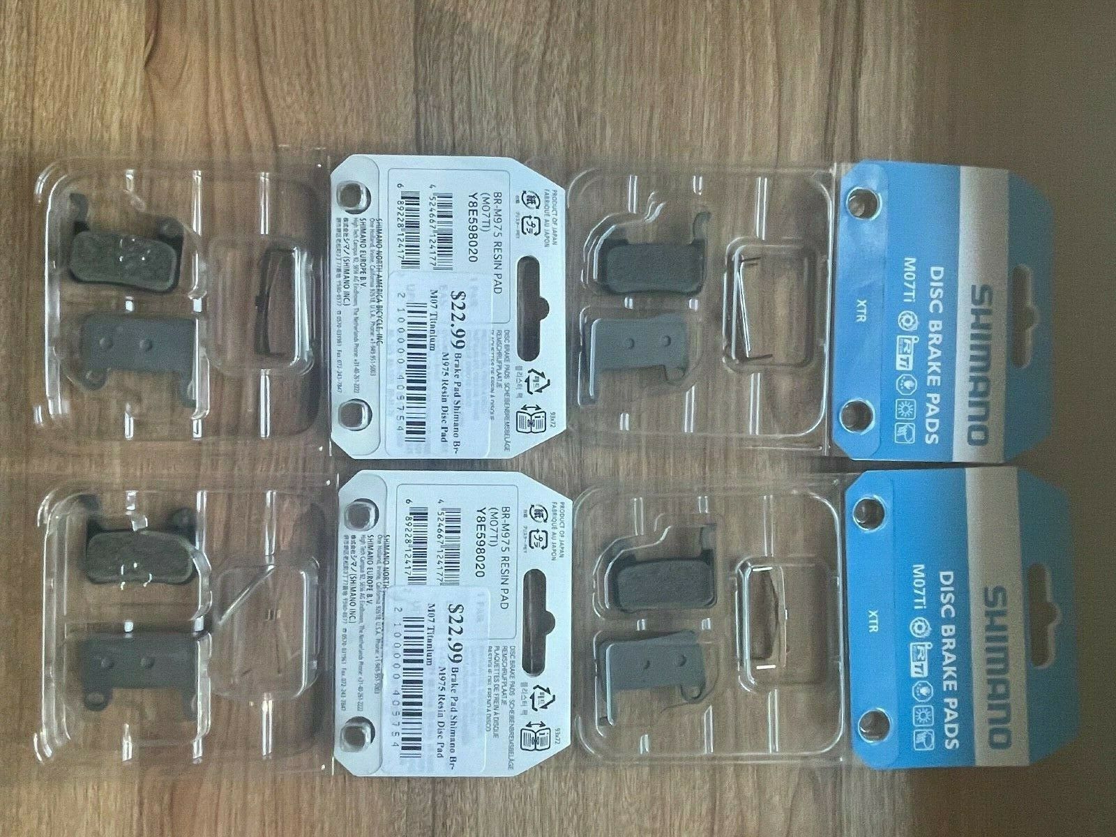 Shimano XTR Disc brake pads M07ti resin BR-M975 - Fresh Stock Dated December 2025