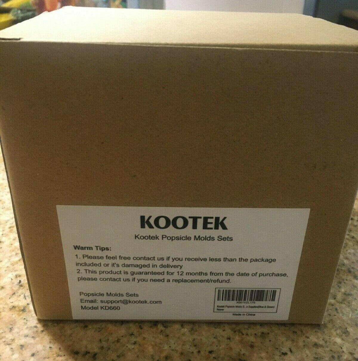 Kootek 8 Popsicle Molds Sets Model KD660 - Fresh Stock Dated February 2026