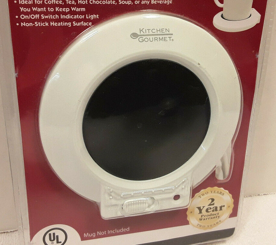 Kitchen Gourmet Electric Beverage Mug Warmer Tea Cup Soup 25 Watts 686712 NEW - Fresh Stock Dated February 2026