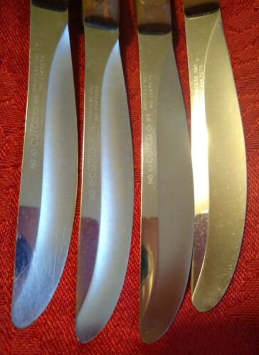 CUTCO Brown Table Steak Knives Set of 4 Classic No. 59 Straight Edge Vintage - Fresh Stock Dated January 2026