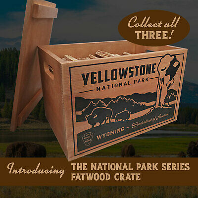 Better Wood Products Protect the Parks Firestarter Crate, Yellowstone (Open Box) - Fresh Stock Dated December 2025