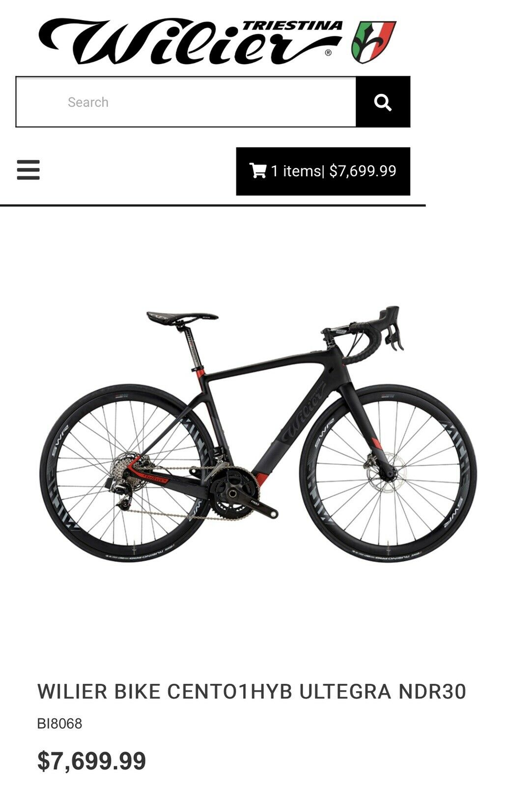 Wilier centro 1 hybrid Di2 Medium 54cm - Fresh Stock Dated December 2025