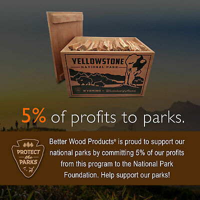 Better Wood Products Protect the Parks Firestarter Crate, Yellowstone (Open Box) - Fresh Stock Dated December 2025