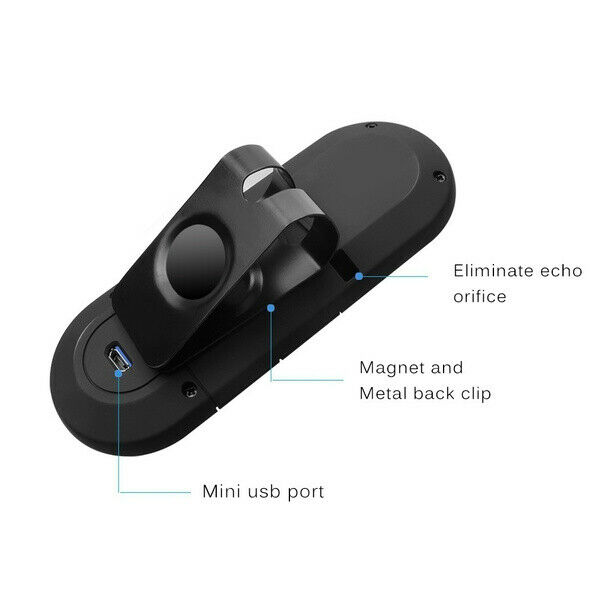 Handsfree Bluetooth Car Kits Wireless Multipoint Speakerphone Speaker Visor Clip - Fresh Stock Dated January 2026