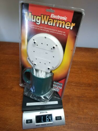 Electronic Mug Warmer Bonus Mug Included Free For Coffee and Hot Beverages Green - Fresh Stock Dated February 2026