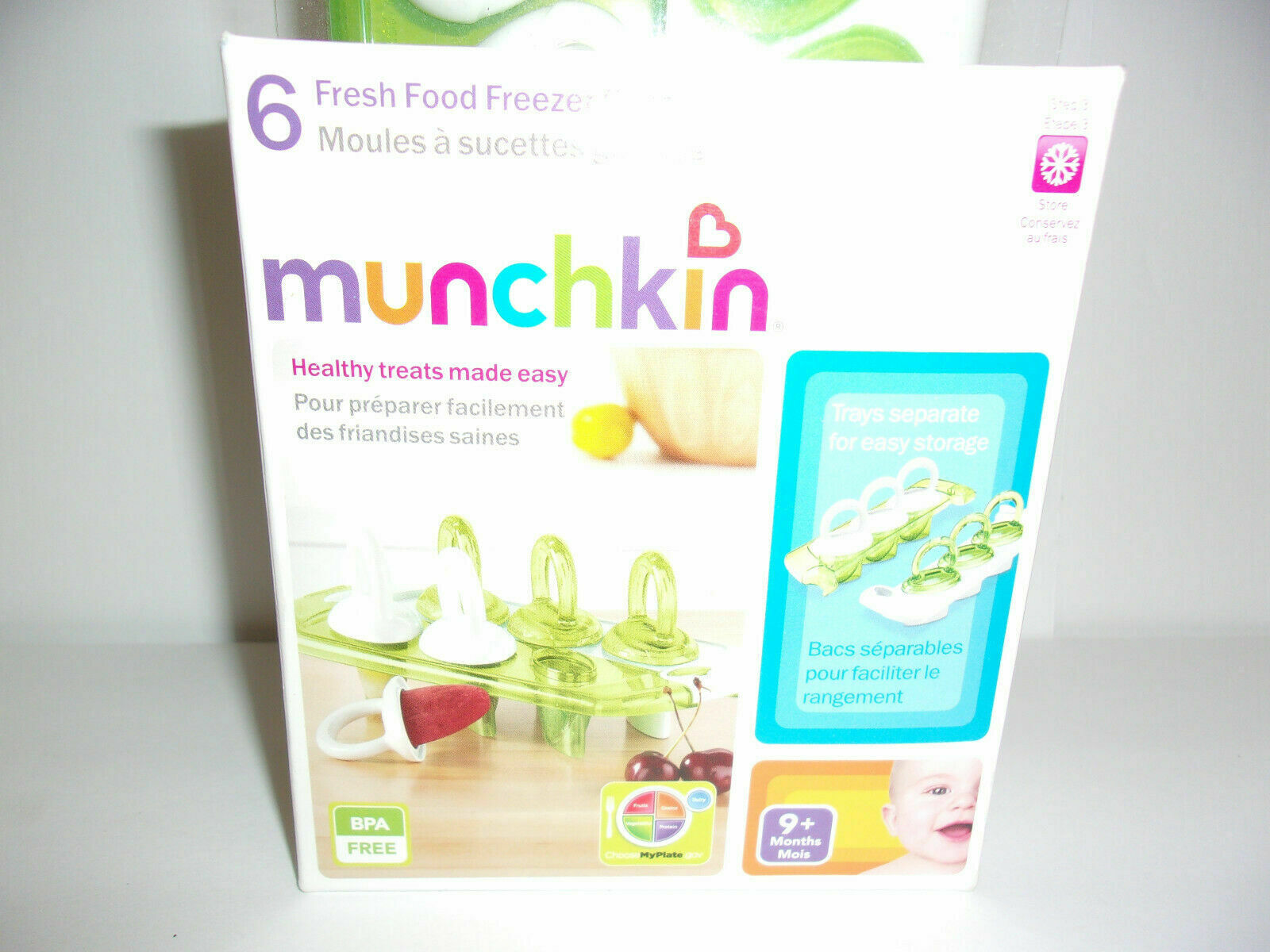 Munchkin ~ 6 Fresh Food Freezer Pops (Healthy Treats Made Easy) New! - Fresh Stock Dated February 2026