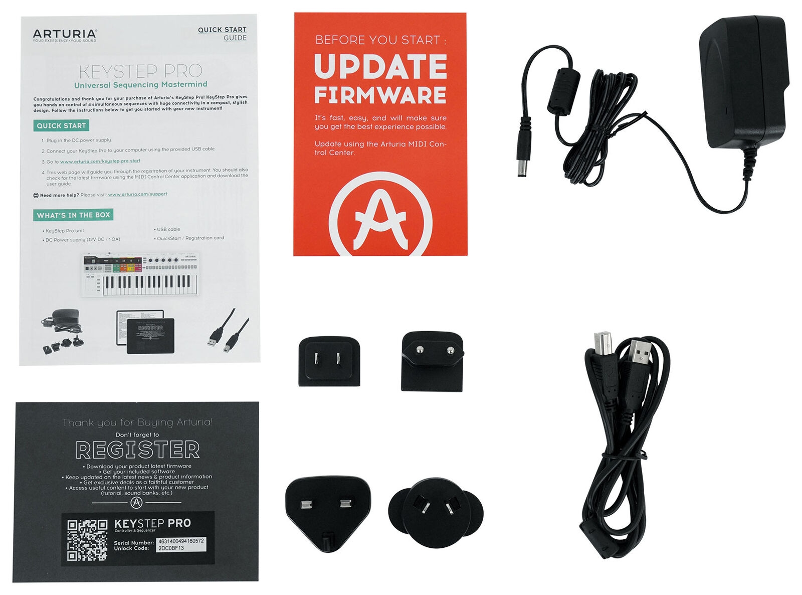 Arturia Keystep Pro Sequencer 37-Key Midi USB DJ/Recording Keyboard Controller - Fresh Stock Dated December 2025