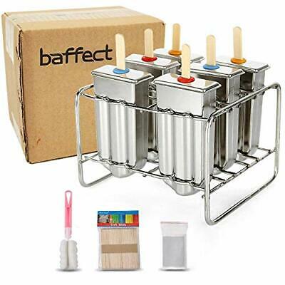 Stainless Steel Popsicle molds with Sticks Holder Popsicle Maker Ice Pop - Fresh Stock Dated February 2026