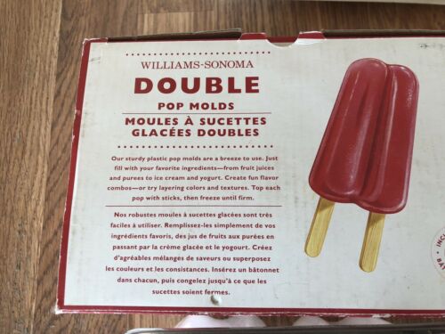 Williams Sonoma Double Pop Molds Tray Popsicle Maker. Missing One Top Used - Fresh Stock Dated February 2026