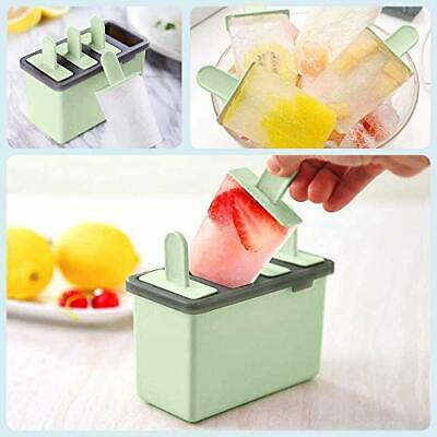 Reusable Popsicle Molds, DIY Ice Bar Maker, Kids Ice Cream Tray Holder Kitchen - Fresh Stock Dated February 2026