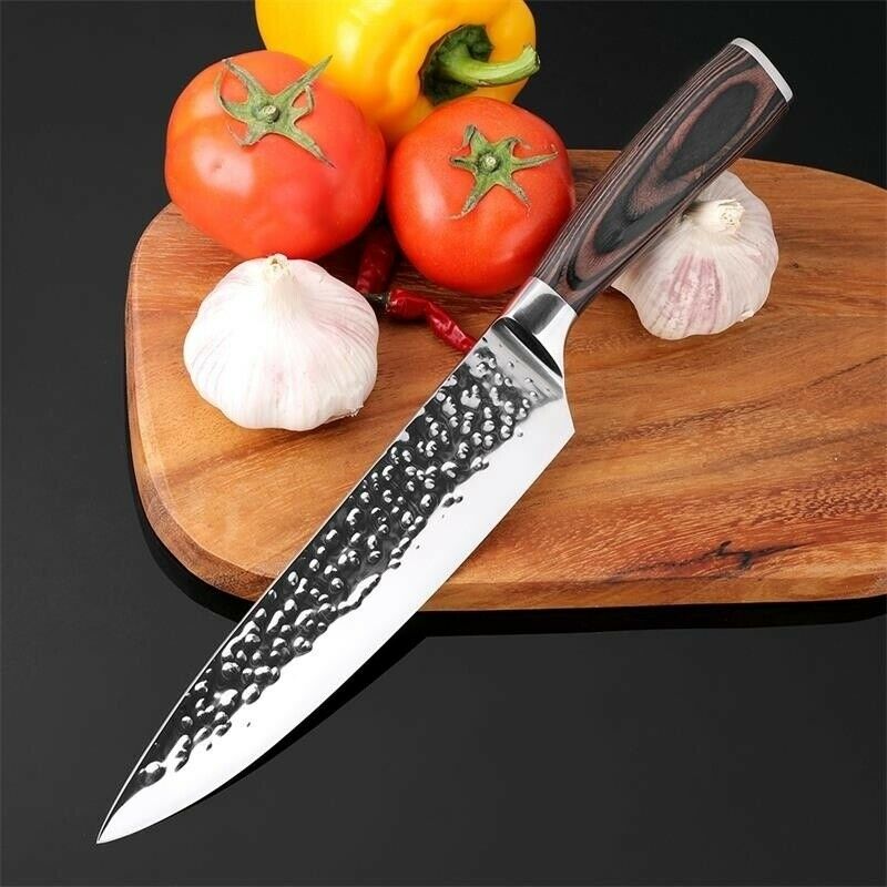 2 Pcs Kitchen Knife Set Japanese Stainless Steel Meat Cleaver Chef's Knife Gift - Fresh Stock Dated January 2026