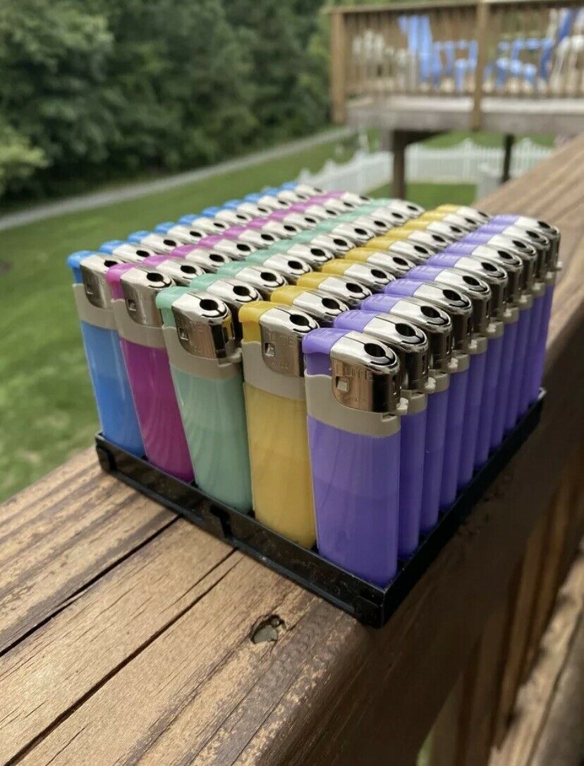 50 Pack Lighters - Push - Button - Fresh Stock Dated December 2025