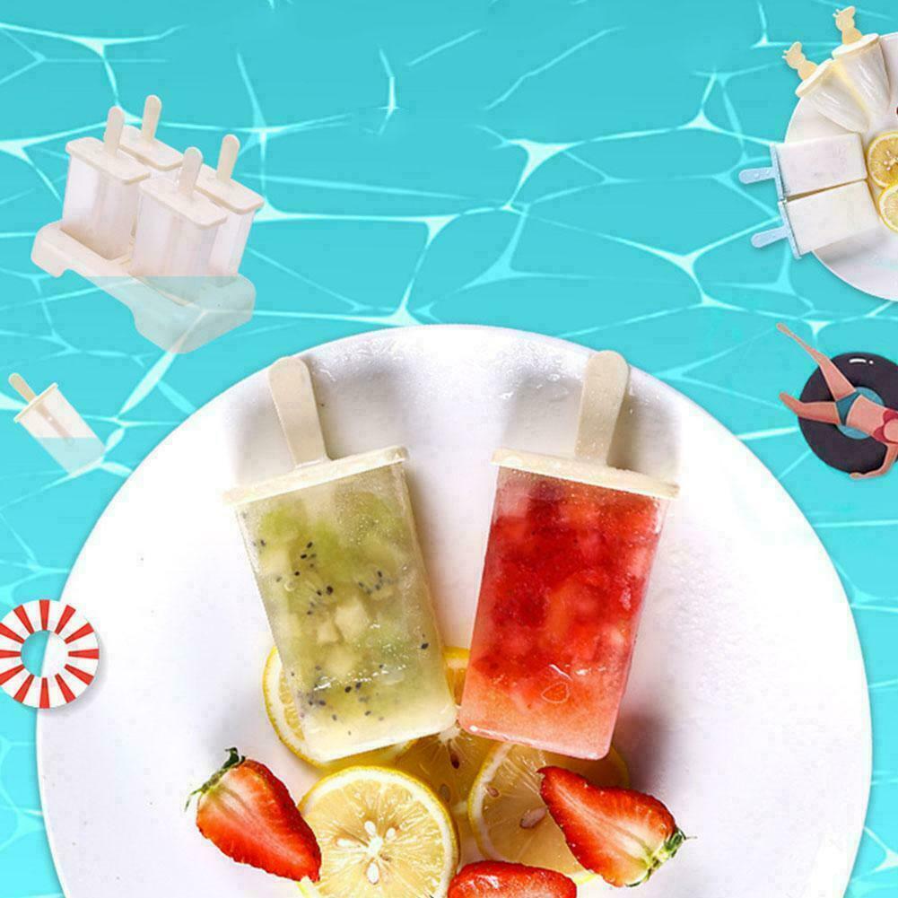 Ice Cream Molds 9 Ice Popsicle Mold Set Reusable Ice DIY Molds Stick Cream Y4L2 - Fresh Stock Dated February 2026