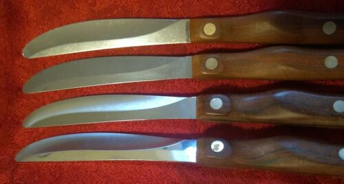 CUTCO Brown Table Steak Knives Set of 4 Classic No. 59 Straight Edge Vintage - Fresh Stock Dated January 2026