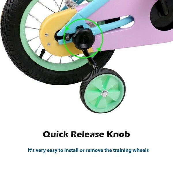 JOYSTAR Girls Kids Bike Bicycle with Quick Release Trainning Wheel 12 14 16 Inch - Fresh Stock Dated January 2026