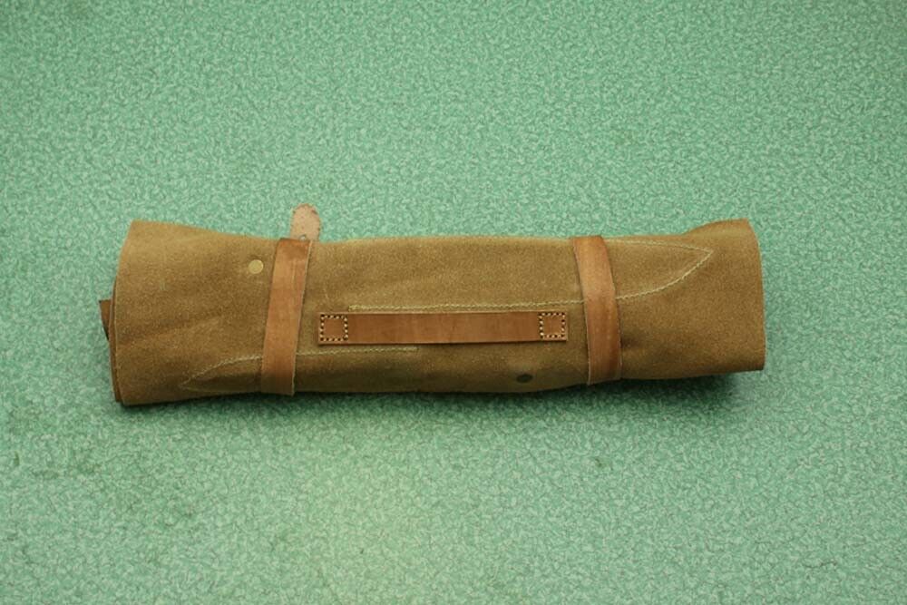 5 piece hand forged hammered Damascus steel Kitchen knife set, suede roll sheath - Fresh Stock Dated February 2026