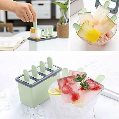 Reusable Popsicle Molds, DIY Ice Bar Maker, Kids Ice Cream Tray Holder Kitchen - Fresh Stock Dated February 2026