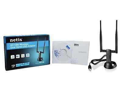 Netis AC1200 Wireless Dual Band 2.4GHz & 5GHz USB WiFi Adapter - WiFi Hotspot - Fresh Stock Dated December 2025