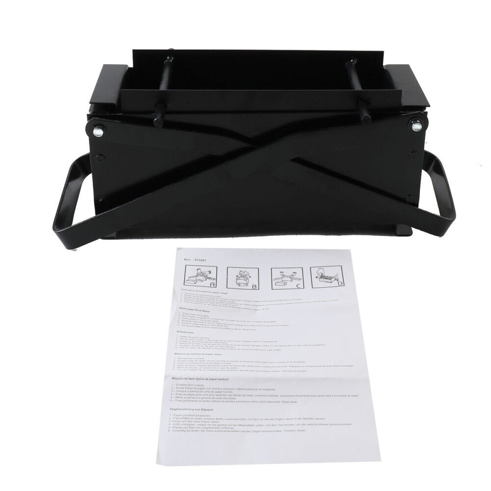 Brick Briquette Maker Paper Log Fire Free Eco Recycle Newspaper Fuel Block - Fresh Stock Dated January 2026