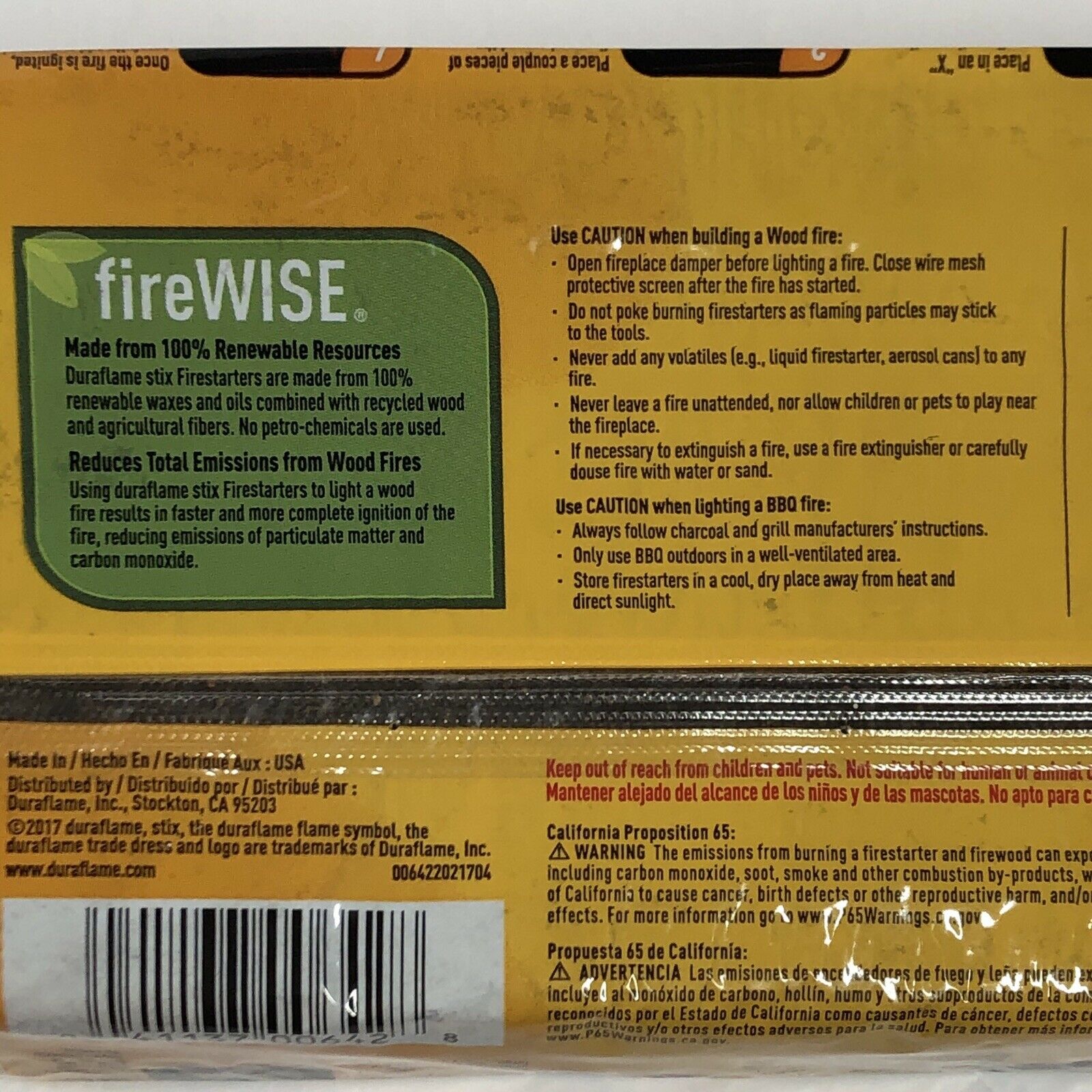 Duraflame Stix Multi-use Firelighters Light Wood Or Charcoal Fires 12pk - Fresh Stock Dated December 2025