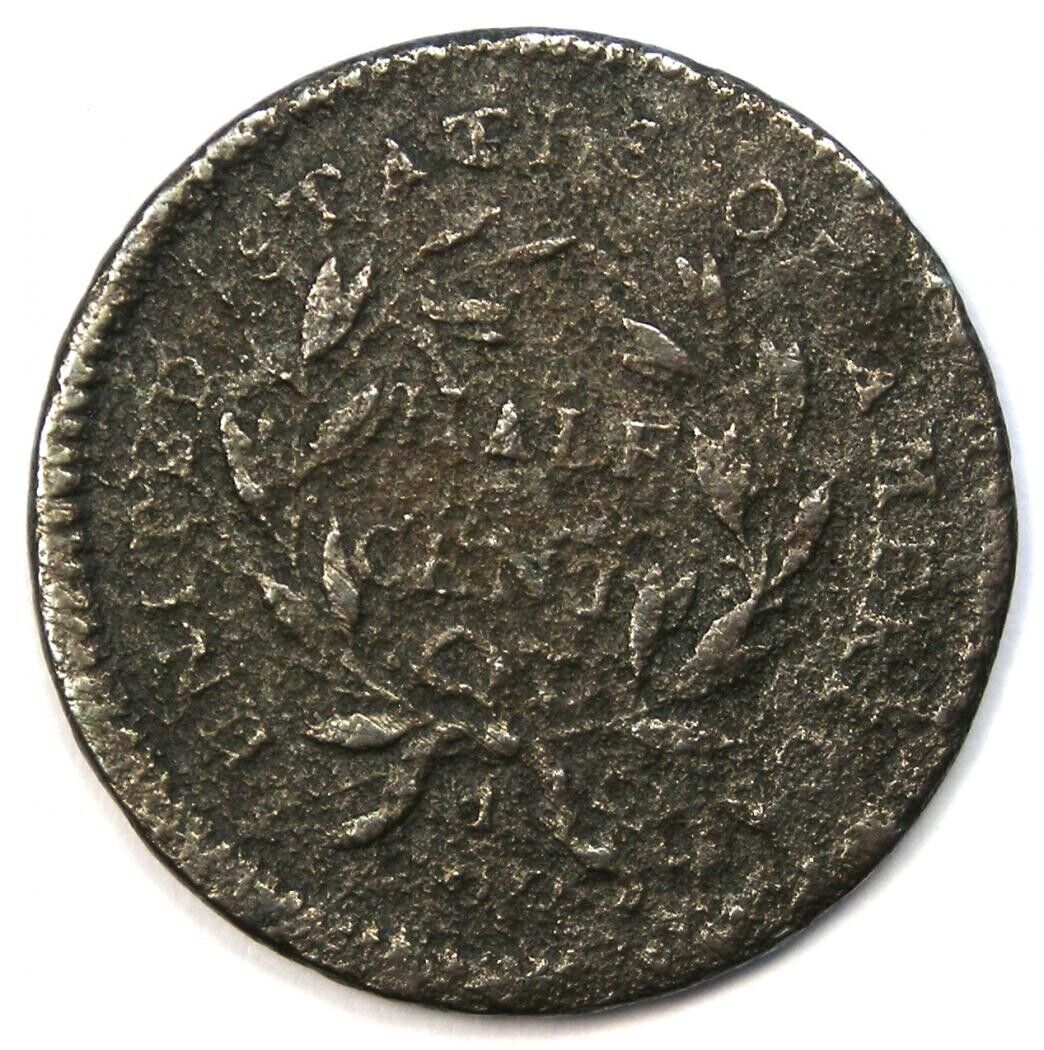 1794 Liberty Cap Flowing Hair Half Cent 1/2C Coin - Fine Detail (Corrosion) - Fresh Stock Dated December 2025