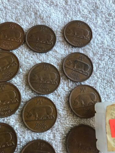 Lot Of 25 Irish Lucky Half-pennies 1966 & 1967 - Fresh Stock Dated December 2025