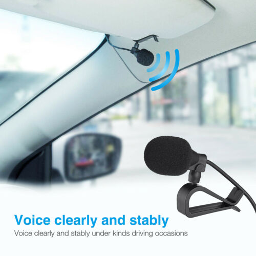 3.5mm Car Radio Stereo Microphone Vehicle External Mic for DVD GPS Audio US - Fresh Stock Dated January 2026