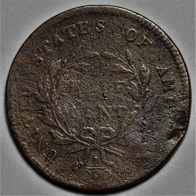 1797 Liberty Cap Half Cent - 1 Above 1 - US 1/2c Copper Penny Coin - L20 - Fresh Stock Dated December 2025