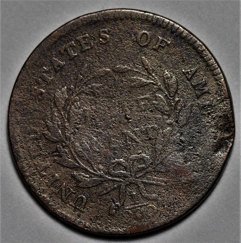 1797 Liberty Cap Half Cent - 1 Above 1 - US 1/2c Copper Penny Coin - L20 - Fresh Stock Dated December 2025