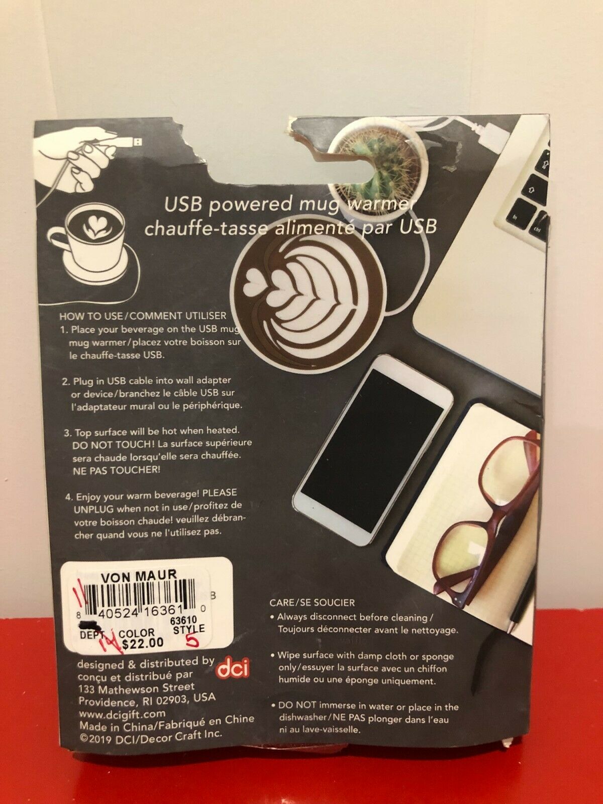 DCI USB Mug Warmer - Fresh Stock Dated February 2026