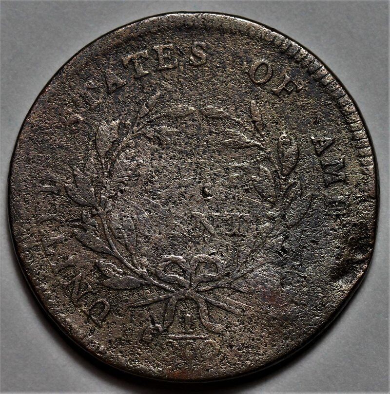 1797 Liberty Cap Half Cent - 1 Above 1 - US 1/2c Copper Penny Coin - L20 - Fresh Stock Dated December 2025