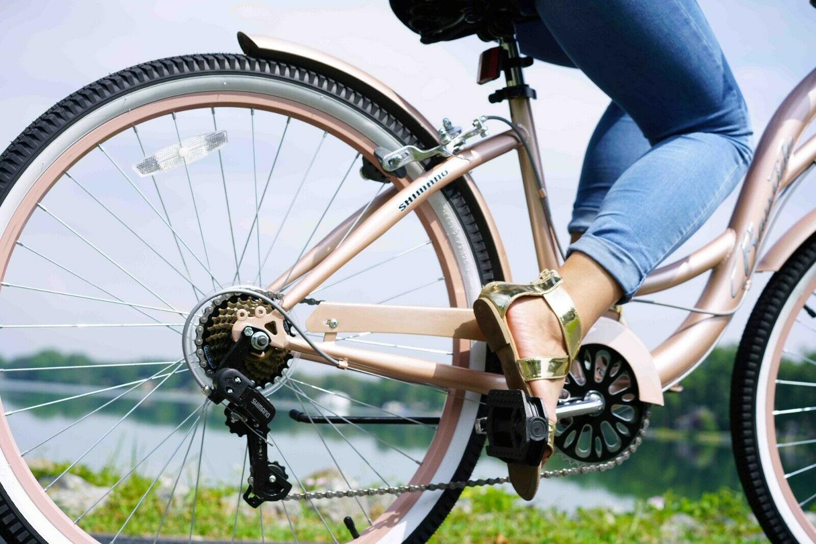 Women's Bayside Beach Cruiser Bike 26