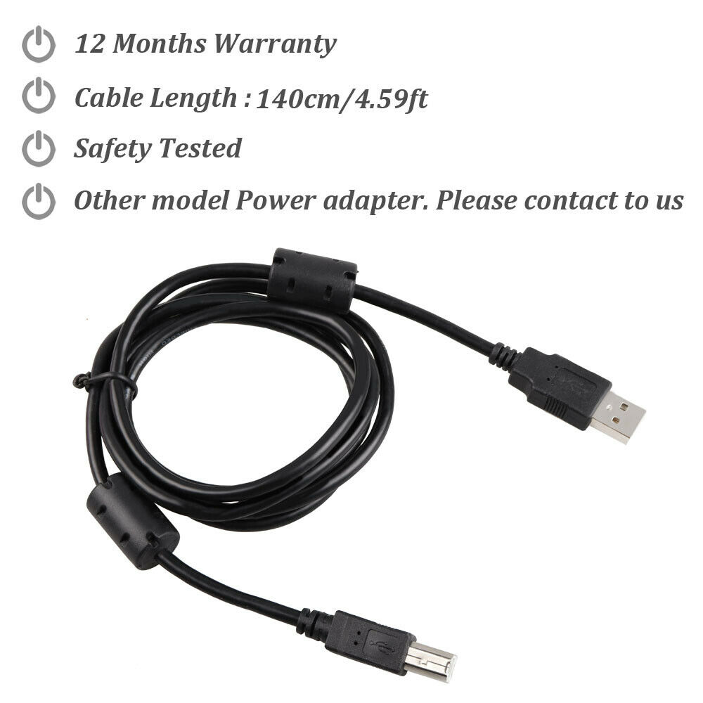 USB 2.0 Date Cable Cord for Alesis Vi25 Vi49 Vi61 Key MIDI Keyboard Controller - Fresh Stock Dated December 2025