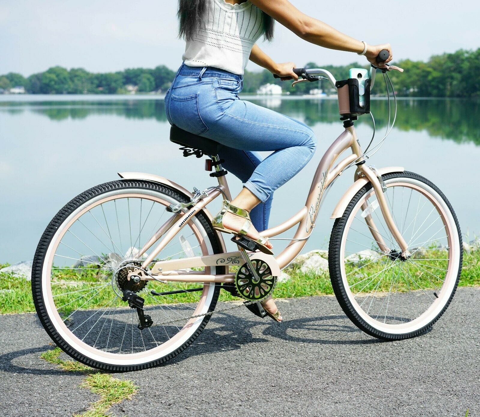 Women's Bayside Beach Cruiser Bike 26