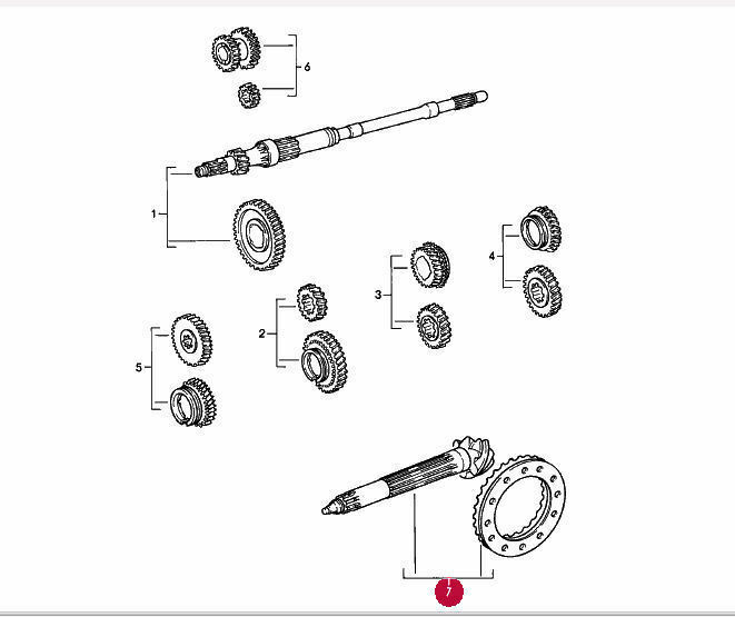 Porsche 993 Transmission 6 Speed Ring Pinion 9:31 96430291174 4wd - Fresh Stock Dated December 2025