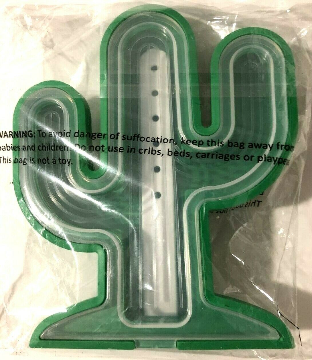 Cactus Shaped Tropical Ice Pop Maker Mold Party Ice Tray Green Plastic New - Fresh Stock Dated February 2026