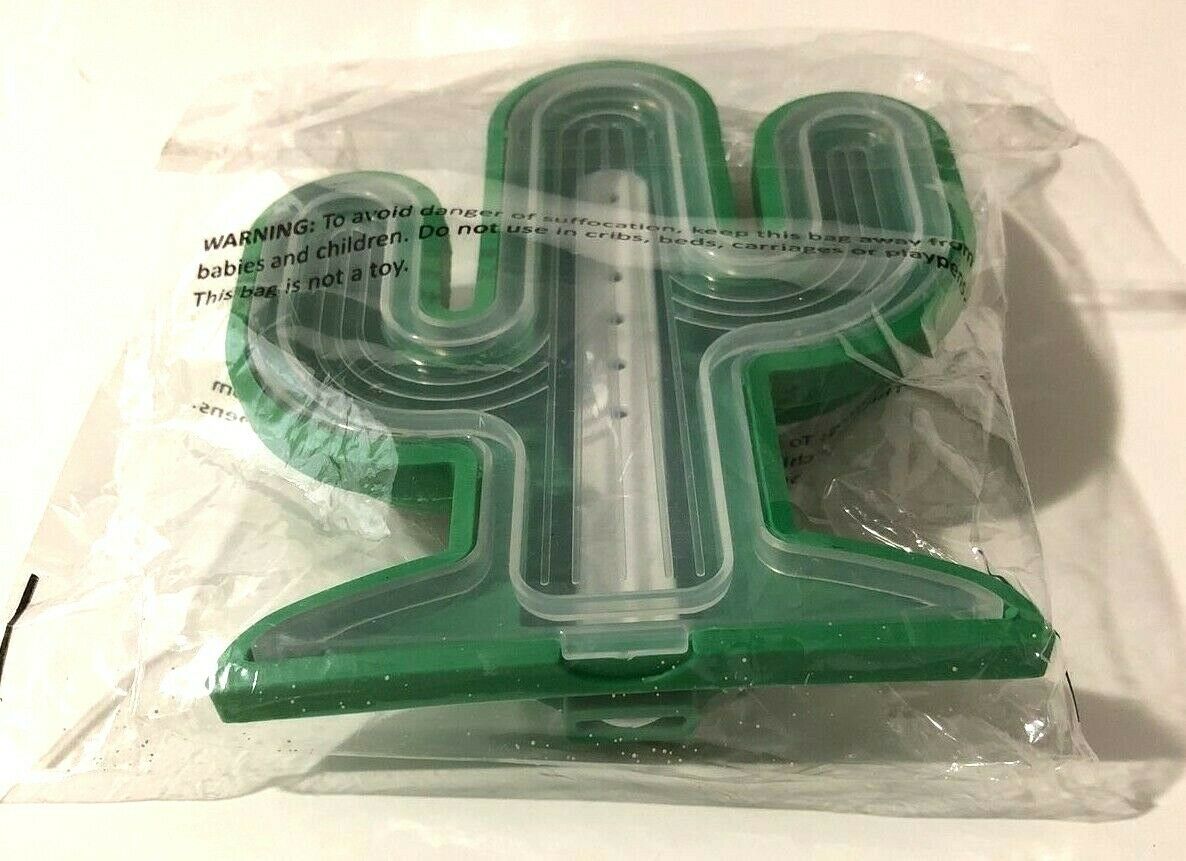 Cactus Shaped Tropical Ice Pop Maker Mold Party Ice Tray Green Plastic New - Fresh Stock Dated February 2026